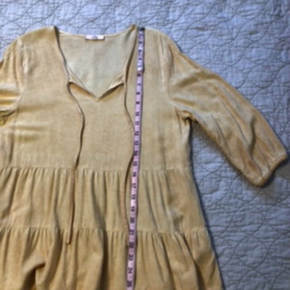 Como Vintage Gold Distressed Top M - Picture 7 of 12